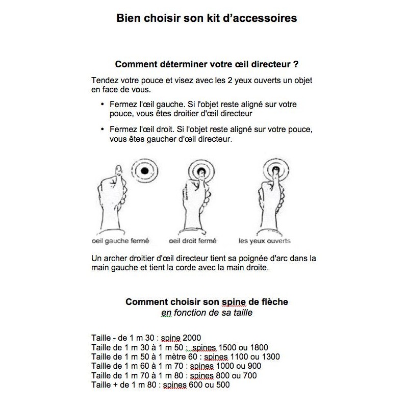 Avalon kit accessoires tir à l'arc flèche rouge Avalon kit accessoires tir à l'arc flèche rouge
