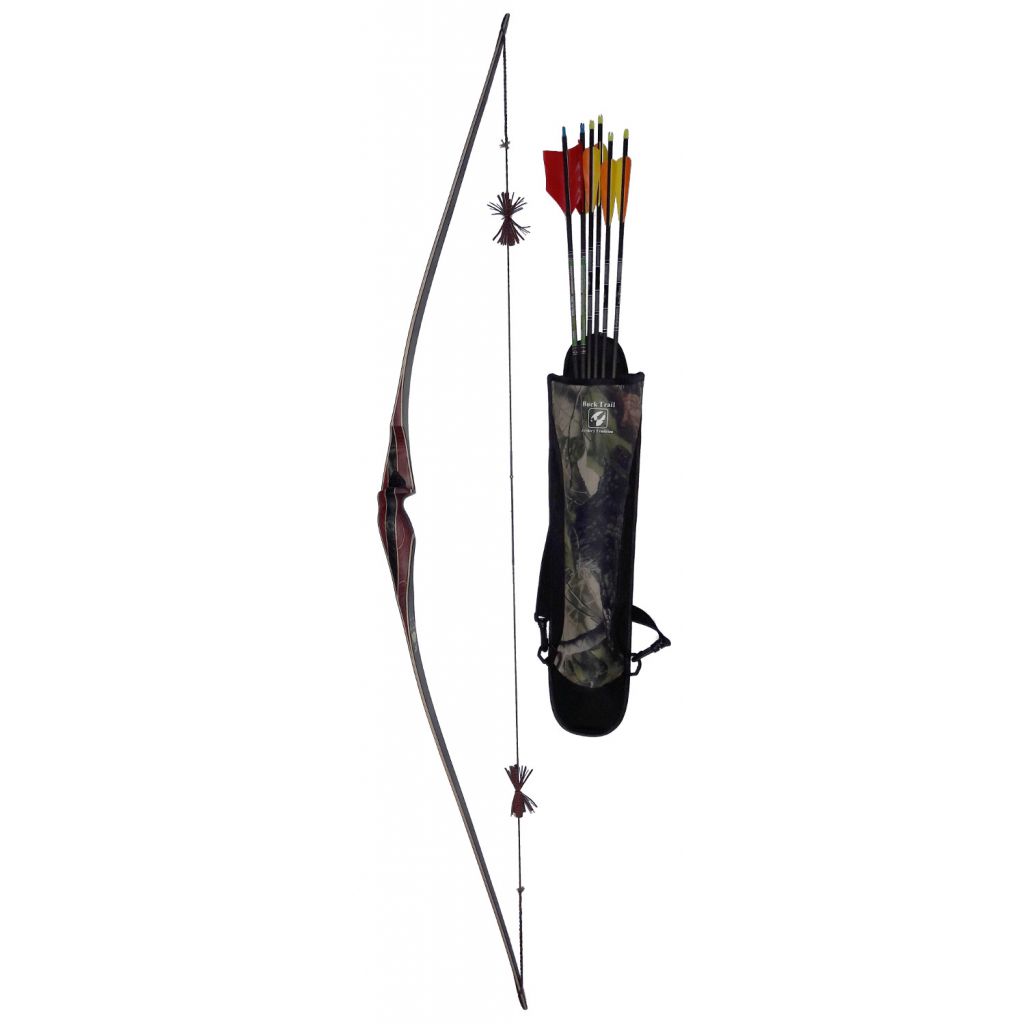 Kit complet pour la chasse du petit gibier avec un arc traditionnel longbow