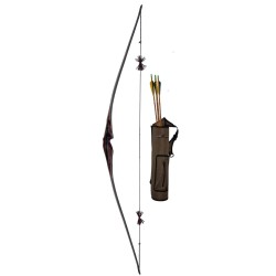 Kit complet pour la pratique du tir à l'arc instinctif avec Longbow.