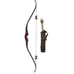 Kit complet pour le tir à l'arc instinctif. Livré avec accessoires et flèches