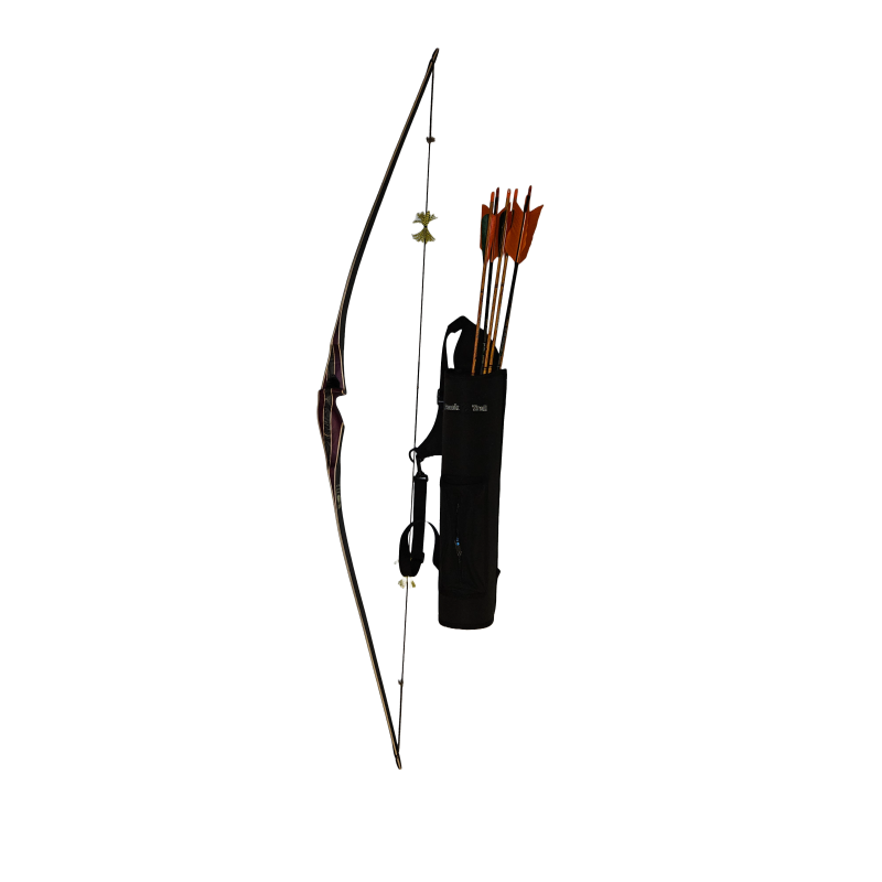 Kit complet pour la chasse du petit gibier avec un arc traditionnel longbow
