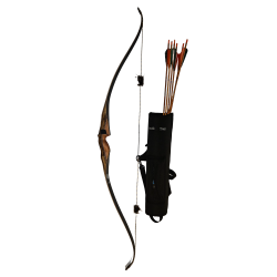 Kit complet pour le tir à l'arc instinctif avec un arc Bucktrail elite Black Talon