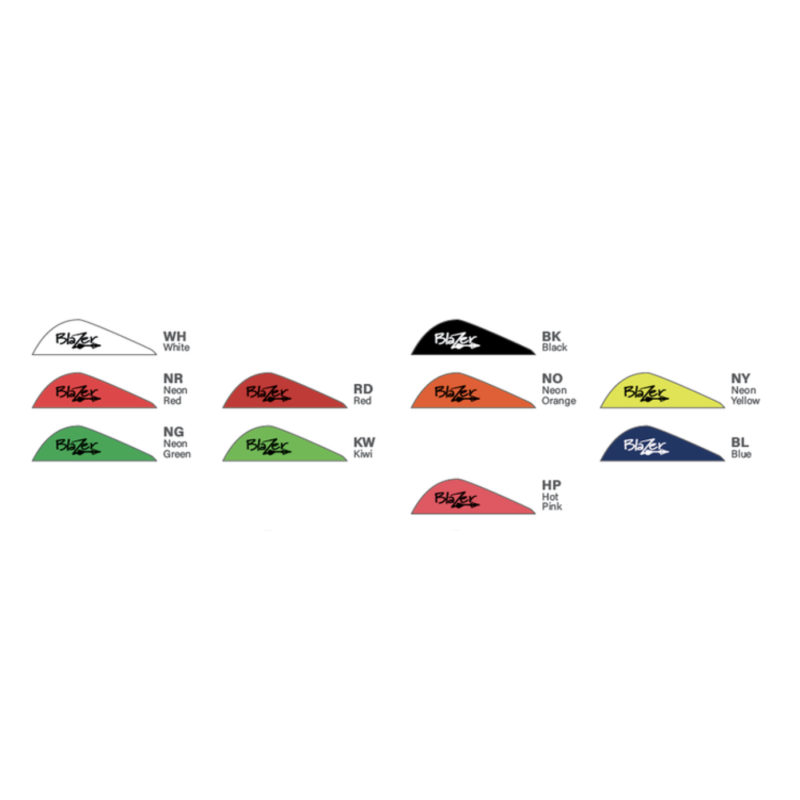 100 Plumes Bohning Blazer Pour Tir à L'arc, Motif Rayure Tigre Rouge Fluo