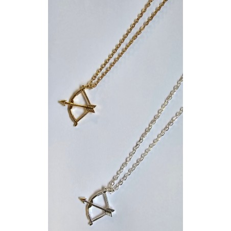 Collier flèche en argenté ou doré