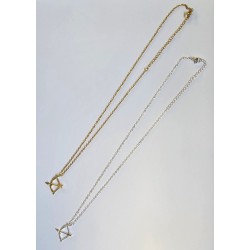 Collier flèche en argenté ou doré