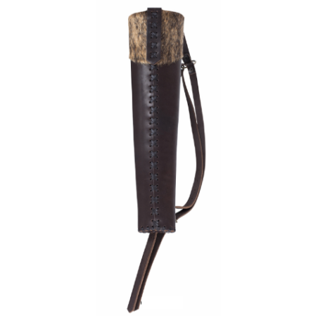 Strele carquois de dos en cuir - carquois traditionnel - archerie traditionnelle
