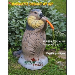NATUR FOAM cible 3D en forme de marmotte debout