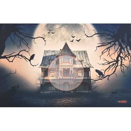 ITAL ESPANSO Blason 2D en mousse Halloween Maison hantée
