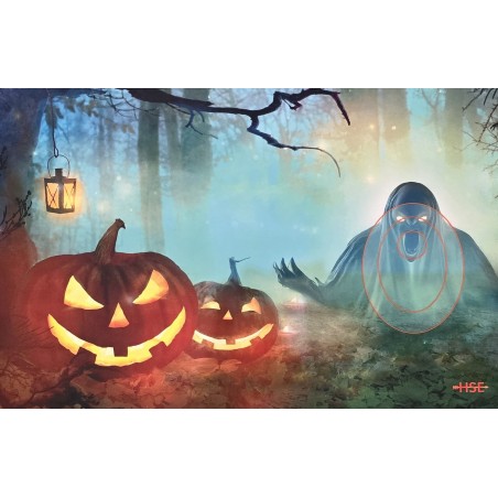 ITAL ESPANSO Blason 2D en mousse Halloween Citrouille et fantôme