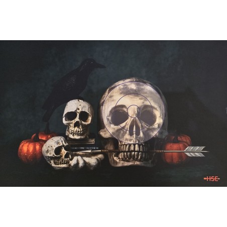 ITAL ESPANSO Blason 2D en mousse Halloween Tête de mort et flèche