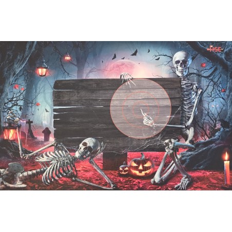 ITAL ESPANSO Blason 2D en mousse Halloween squelettes dans les bois
