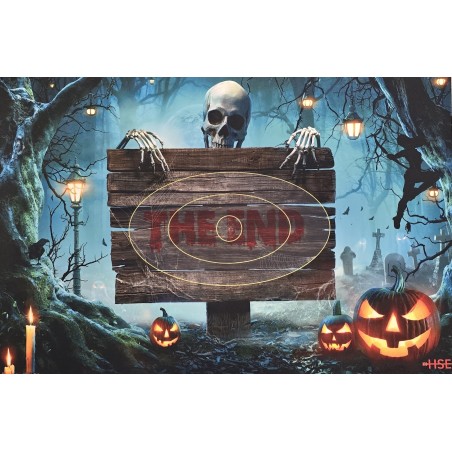 ITAL ESPANSO Blason 2D en mousse Halloween Bannière FIN