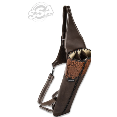 BUCK TRAIL Yuca carquois de dos - carquois cuir - porte flèche
