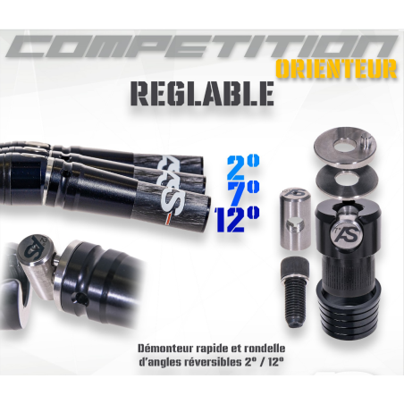 Arc Système orienteur réglable | V Bar et attaches rapides | Erhart Sports