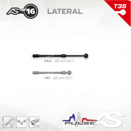 stabilisateur ASx 16 - stab arc à poulies - stabilisateur archerie