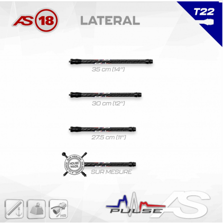 stabilisateur AS 18 - stab arc à poulies - stabilisateur archerie