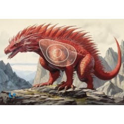 ITAL ESPANSO dragon rouge 2D en mousse