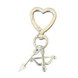 Porte clé COEUR arc et fleche