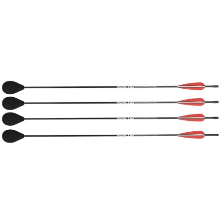 Flèches pour Archery battle avec amortisseur caoutchouc - pack de 4