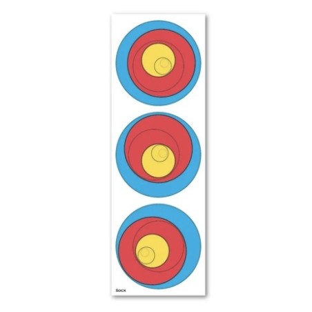 SOCX Blason - blason jeux pour tir à l'arc - blason carton